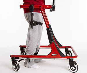 Wrong positioning of the thight prompt on the Rifton Pacer gait trainer